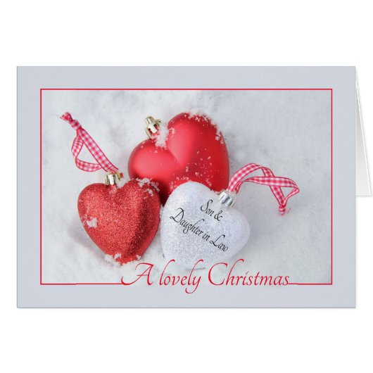 Zoon en dochter van Merry kerstkaart (Voorkant Horizontaal)