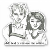 Zoon- en dochterdag sticker (Voorkant)