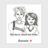 Zoon- en dochterdag sticker (Vel)