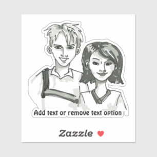 Zoon- en dochterdag sticker