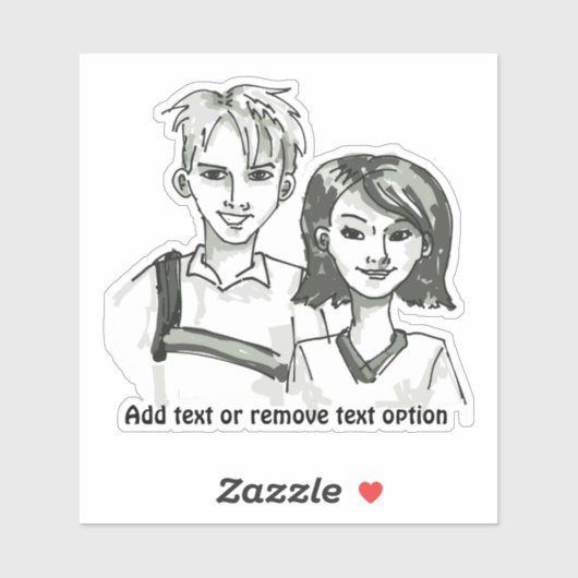 Zoon- en dochterdag sticker (Vel)