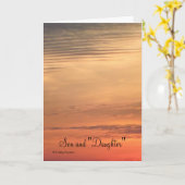 Zoon en Kaart van Jubileum "Daughter" (Gele Bloem)