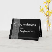 Zoon en schoondochter bruiloft gefeliciteerd kaart (Gele Bloem)