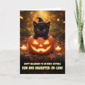 Zoon en Schoondochter Leuke Halloween Kaart (Voorkant)