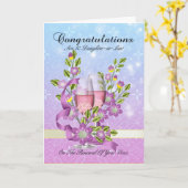 Zoon en schoondochter trouwgelofte verlengingskaar kaart (Gele Bloem)