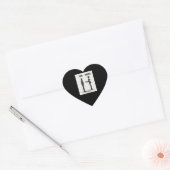 Zoon en vader hart sticker (Envelop)