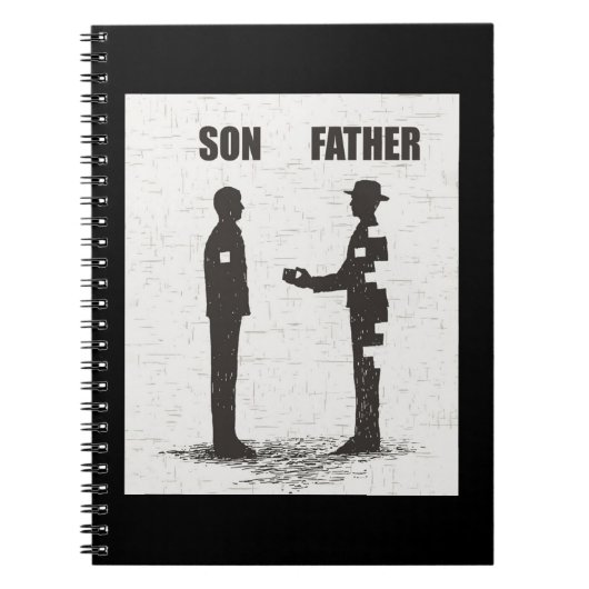 Zoon en vader notitieboek (Voorkant)