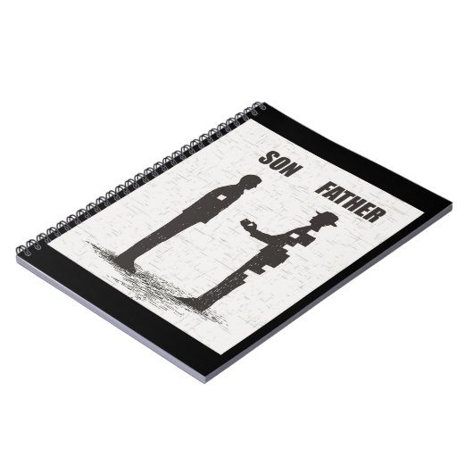 Zoon en vader notitieboek (Linkerzijde)