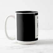 Zoon en vader tweekleurige koffiemok (Links)