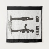 Zoon En Vader Wandkleed (Voorkant (horizontaal))