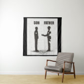 Zoon En Vader Wandkleed (In situ)
