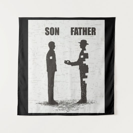 Zoon En Vader Wandkleed (Voorkant)