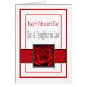 Zoon en vrouw Happy Valentine's Day Rozen (Voorkant)