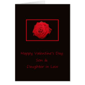 Zoon en vrouw Happy Valentine's Day Rozen (Voorkant)