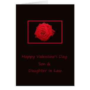 Zoon en vrouw Happy Valentine's Day Rozen