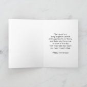 Zoon en vrouw, persoonlijk Jubileum Kaart (Binnen)