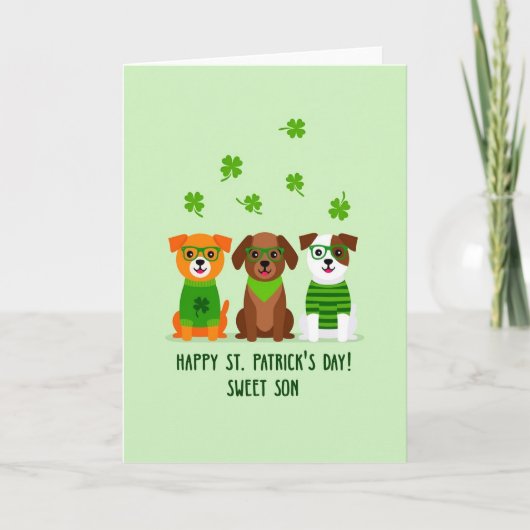 Zoon Fijne St. Patrick's Dag Kaart (Voorkant)