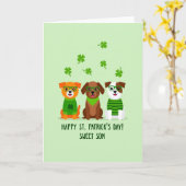 Zoon Fijne St. Patrick's Dag Kaart (Gele Bloem)