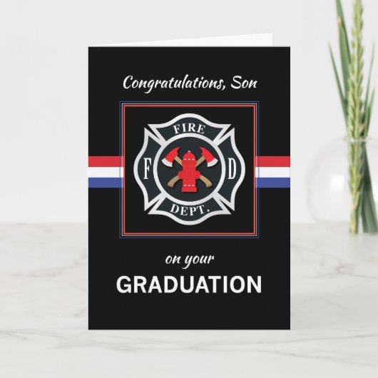 Zoon, Fire Department Academy Afstuderen Black Kaart (Voorkant)
