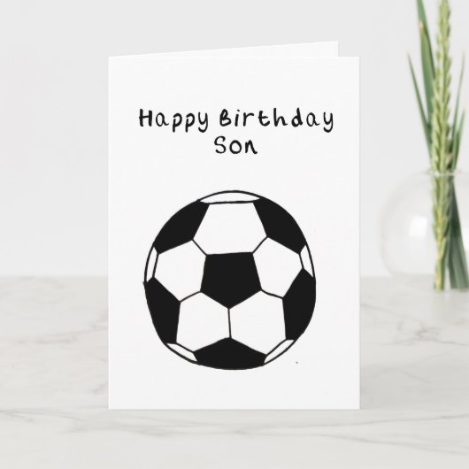 Zoon Football Birthday Card Kaart (Voorkant)