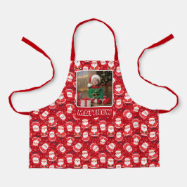 Zoon Foto | Santa Claus Red Christmas Kinder Schort