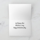 **Zoon** "Gefeliciteerd met je afstudeerdag"! Kaart (Binnen)