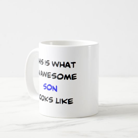 zoon, geweldige koffiemok (Voorkant links)