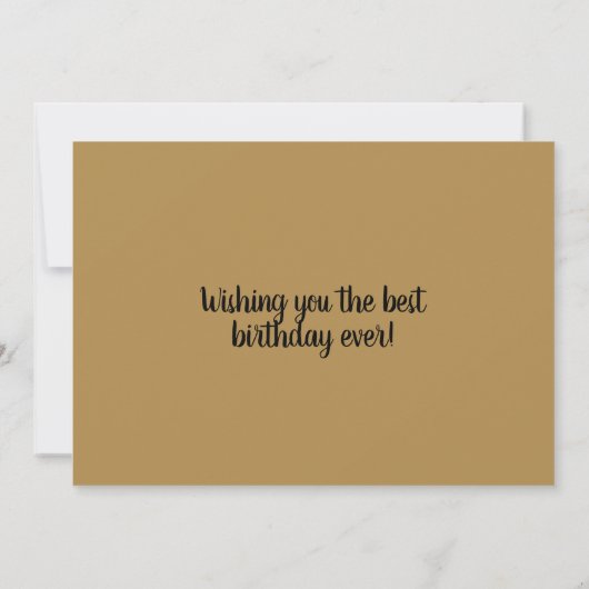 Zoon Happy Birthday Acoustic Guitar Kaart (Achterkant)