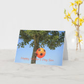 zoon Happy Vaderdag Kaart (Gele Bloem)