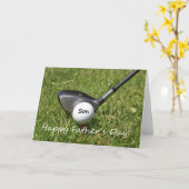 zoon Happy Vaderdag Kaart (Gele Bloem)