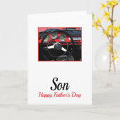 zoon Happy Vaderdag Kaart (Gele Bloem)