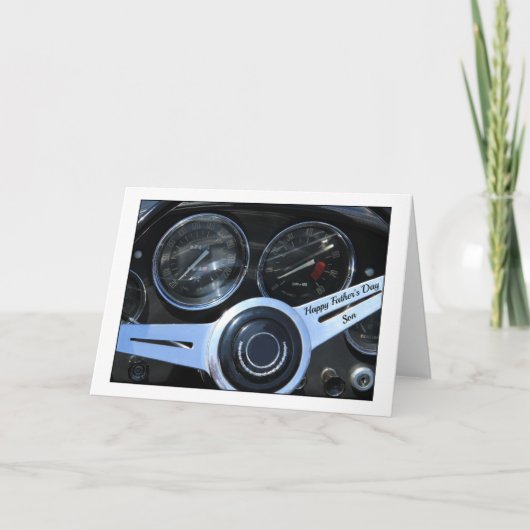 zoon Happy Vaderdag Kaart (Voorkant)