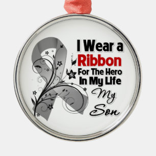 Zoon Hero in mijn leven hersenkanker Metalen Ornament