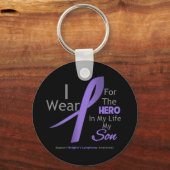 Zoon - Hero in mijn leven - Hodgkin's lymfoom Sleutelhanger (Voorkant)