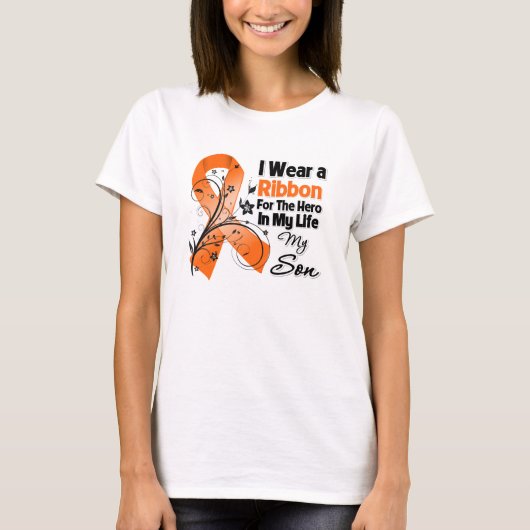 Zoon Hero in mijn leven leukemie T-shirt (Voorkant)