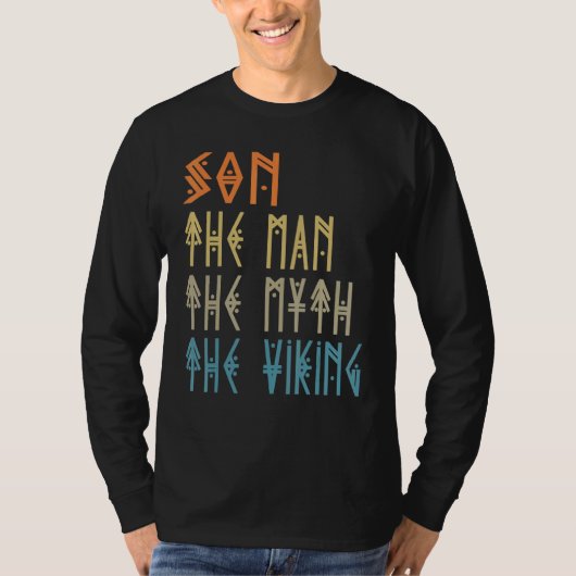 Zoon het Man de mythe de Viking T-shirt (Voorkant)