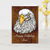 Zoon in de troepen Verjaardag Kaart (Gele Bloem)