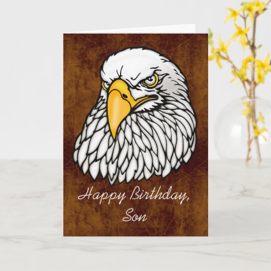 Zoon in de troepen Verjaardag Kaart (Gele Bloem)