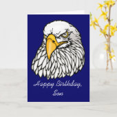 Zoon in de troepenVerjaardag Kaart (Gele Bloem)