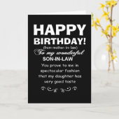 Zoon in de wet bewijst dochters grote smaak verjaa kaart (Gele Bloem)