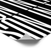 Zoon in de wet gift Zwarte achtergrond Cool design Poster (Hoek)