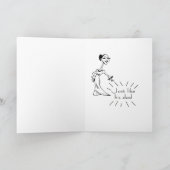 Zoon in de wet grote smaak verjaardag kaart (Binnen)