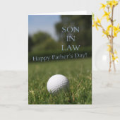 Zoon in de wet Happy Vaderdag Kaart (Gele Bloem)