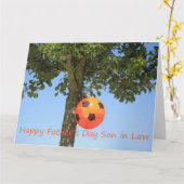 Zoon in de wet Happy Vaderdag Kaart (Gele Bloem)