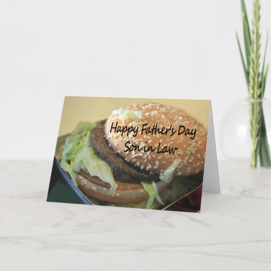 Zoon in de wet Happy Vaderdag Kaart (Voorkant)