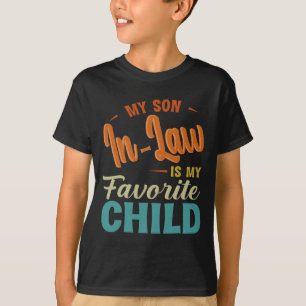 Zoon in de wet is mijn favoriete kind familie leuk t-shirt
