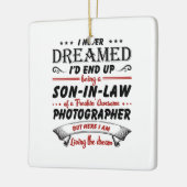 Zoon in de wet van de Geweldige fotograaf Keramisch Ornament (Links)