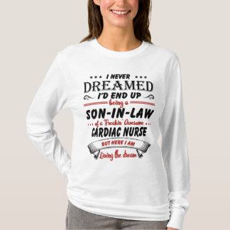 Zoon in de wet van de Geweldige hartverpleegkundig T-shirt