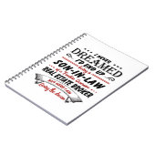 Zoon in de wet van de Geweldige makelaar van onroe Notitieboek (Linkerzijde)