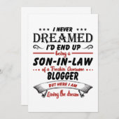 Zoon in de wet van Geweldige blogger Aankondiging (Voorkant / Achterkant)